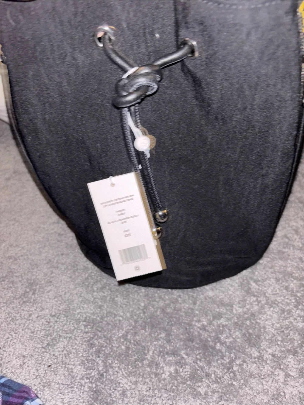 Tory Burch canvas Black Drawstring Women’s Bag - Picture 1 of 14
